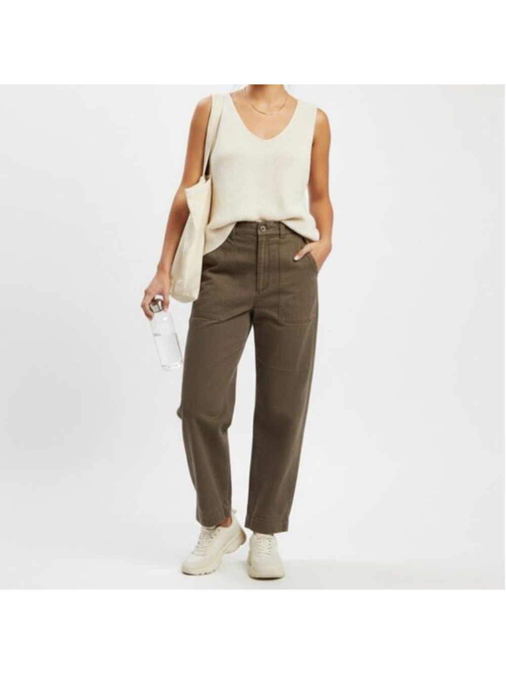 Young Fabulous & Broke YFB Saidie High Waisted Wide Leg Ankle Pants Size XS